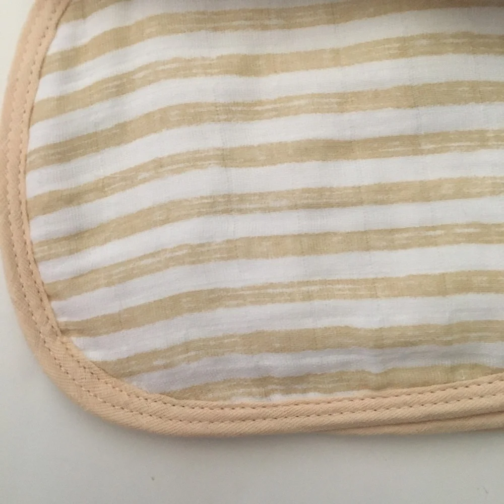 NEW 3 Cotton Muslin Burp Cloths Teddy Bears Stripes Stars Print | Little Me